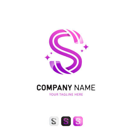 Letter S  Design, Colorful Templateのイラスト素材