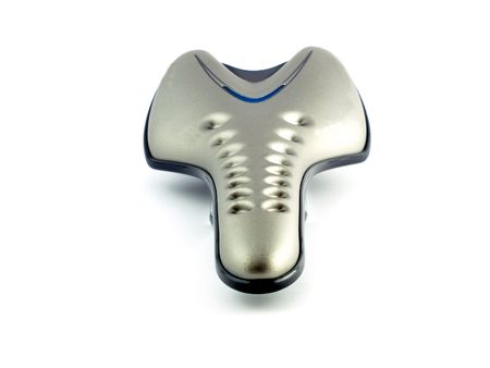 an isolated image of the plastic racing bike saddle の写真素材