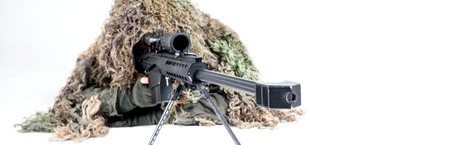 U.S. Army sniper wearing a ghillie suit