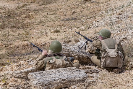 A Soviet Spetsnaz special operations group on a mission
