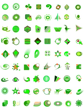set of 72 icons and design-elementsのイラスト素材