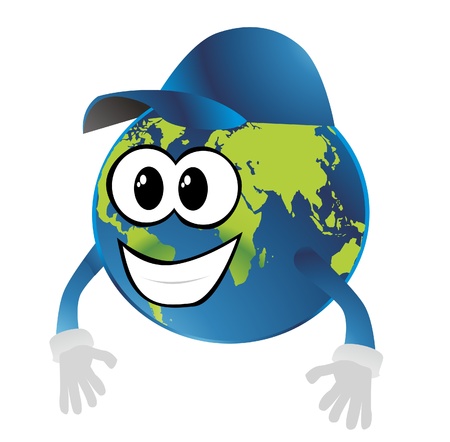 earth globe illustrationのイラスト素材