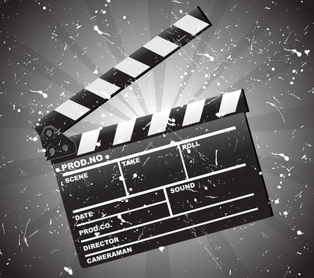 Movie clapper boardのイラスト素材
