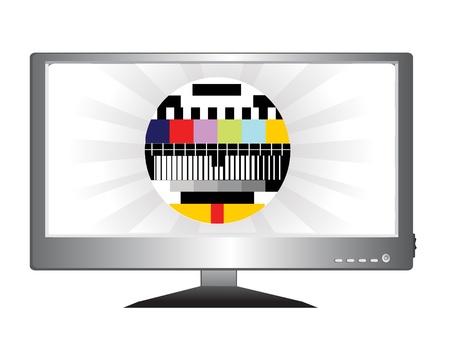 LCD TVのイラスト素材