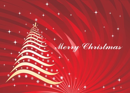 Christmas background with treeのイラスト素材