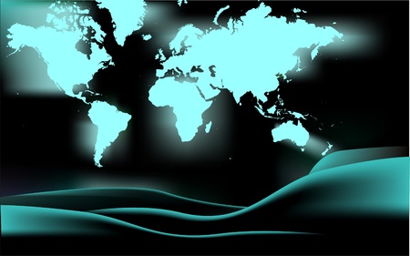 illustration of world mapのイラスト素材