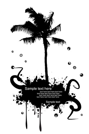 Vector illustration of a modern grunge natureのイラスト素材