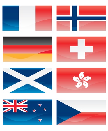 Flags of countriesのイラスト素材