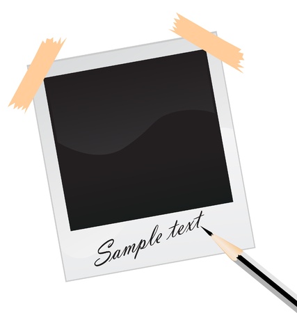 blank photo vector illustrationのイラスト素材