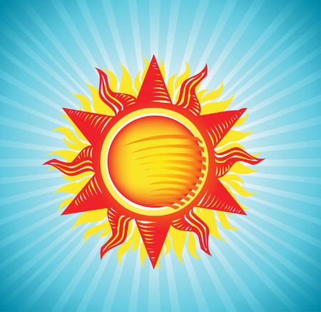 sun vector のイラスト素材