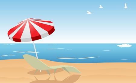 Summer beachのイラスト素材