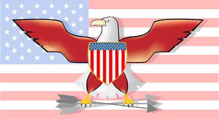 USA flag のイラスト素材