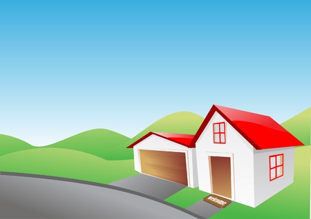 Vector Illustration of house のイラスト素材