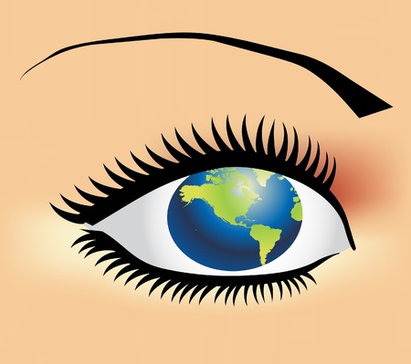 earth eyeのイラスト素材