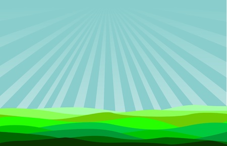 illustration blue sky のイラスト素材