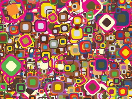 geometrical retro patternのイラスト素材