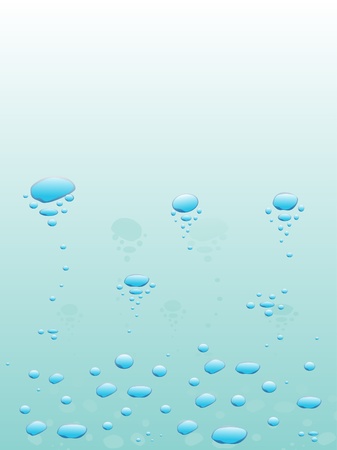 bubbles in the layer of waterのイラスト素材