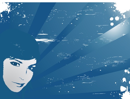 Woman, vector illustration.のイラスト素材