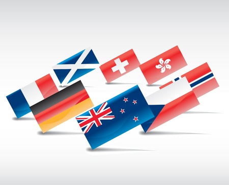 flagsのイラスト素材