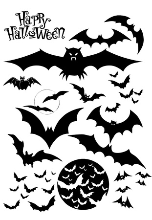 Halloween silhouettesのイラスト素材
