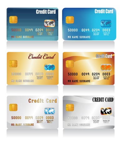 vector realistic credit cards
のイラスト素材