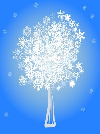 Snow treeのイラスト素材