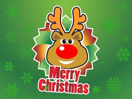 reindeer christmasのイラスト素材