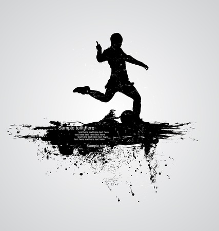 soccer player vectorのイラスト素材