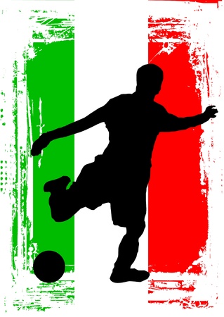 soccer player vectorのイラスト素材