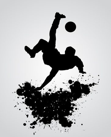 soccer player vectorのイラスト素材
