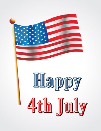 july 4のイラスト素材