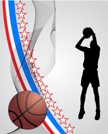 basketball playerのイラスト素材