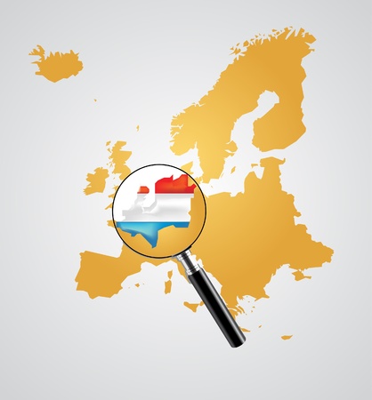 Europe map のイラスト素材
