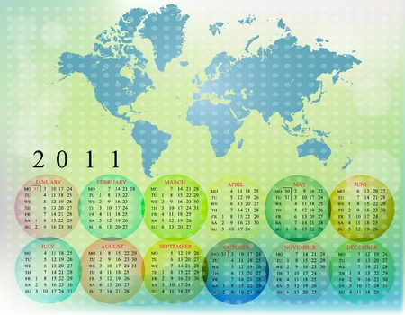 2011 calendarのイラスト素材