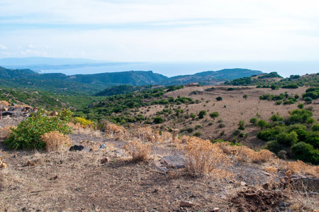 Mountain landscape on the island of Crete, Greece, Europe.の写真素材