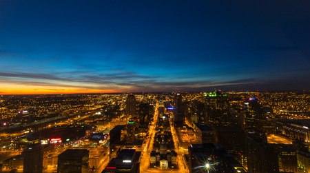 Sunset Over Downtown St. Louisのeditorial素材