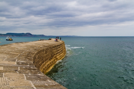 The Cobb at Lyme Regis, Dorsetのeditorial素材