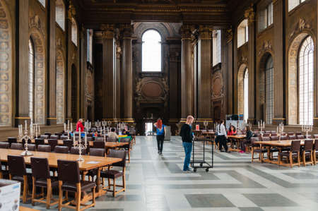 Interior of the Painted Hall at the Old Royal Naval College in Greenwichのeditorial素材