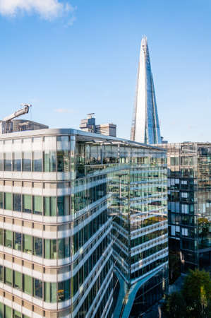 Panoramic of London Cityscape, the photo taken from top of City Hall, the Shared in the background