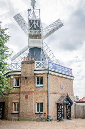 London, United Kingdom, July 19, 2017: Wimbledon Windmill Museum, Wimbledon Commonのeditorial素材