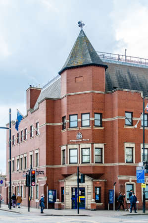 London, United Kingdom, 01 May , 2021: Forest Gate police station, Newham, taken on a beautiful...
