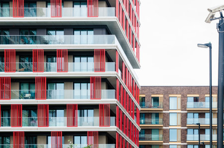 Riverscape Luxury new-build riverside apartments in Silvertown, Newham, London,  England, June 19,...