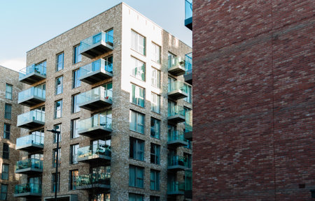 London, United Kingdom, 19 January 2023: Upton Gardens redevelopment of  the old West Ham United Football Stadium in East London, Green Streetのeditorial素材