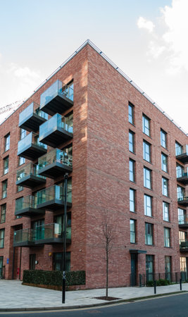 London, United Kingdom, 19 January 2023: Thunderer Street, Upton Gardens redevelopment of the old West Ham United Football Stadium in East London, Green Streetのeditorial素材
