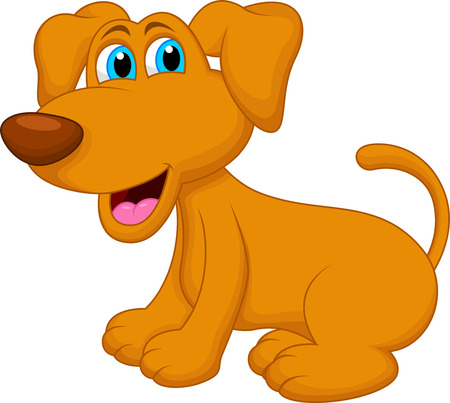 dog cartoon characterのイラスト素材