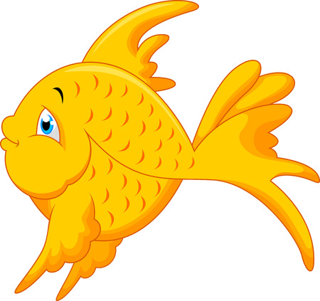 Cute fish cartoon のイラスト素材