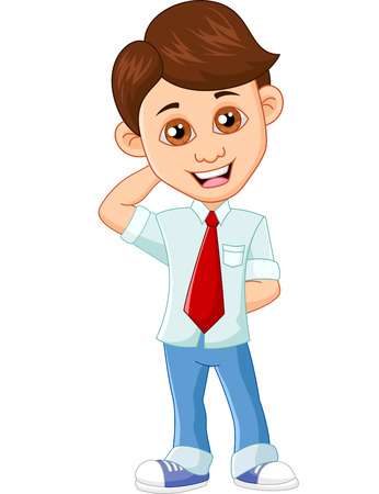 Businessman get confused のイラスト素材