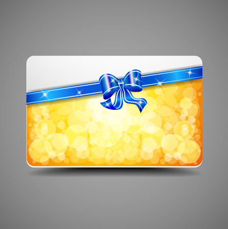 Greeting card with ribbonsのイラスト素材