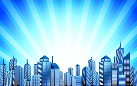 Cityscape skylineのイラスト素材