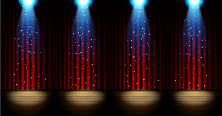 Stage lighting background with spotlight effectsのイラスト素材
